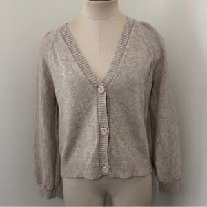 The Reset Small Wool & Cashmere Sweater Cardigan ~ Cozy Classic Capsule Relaxed